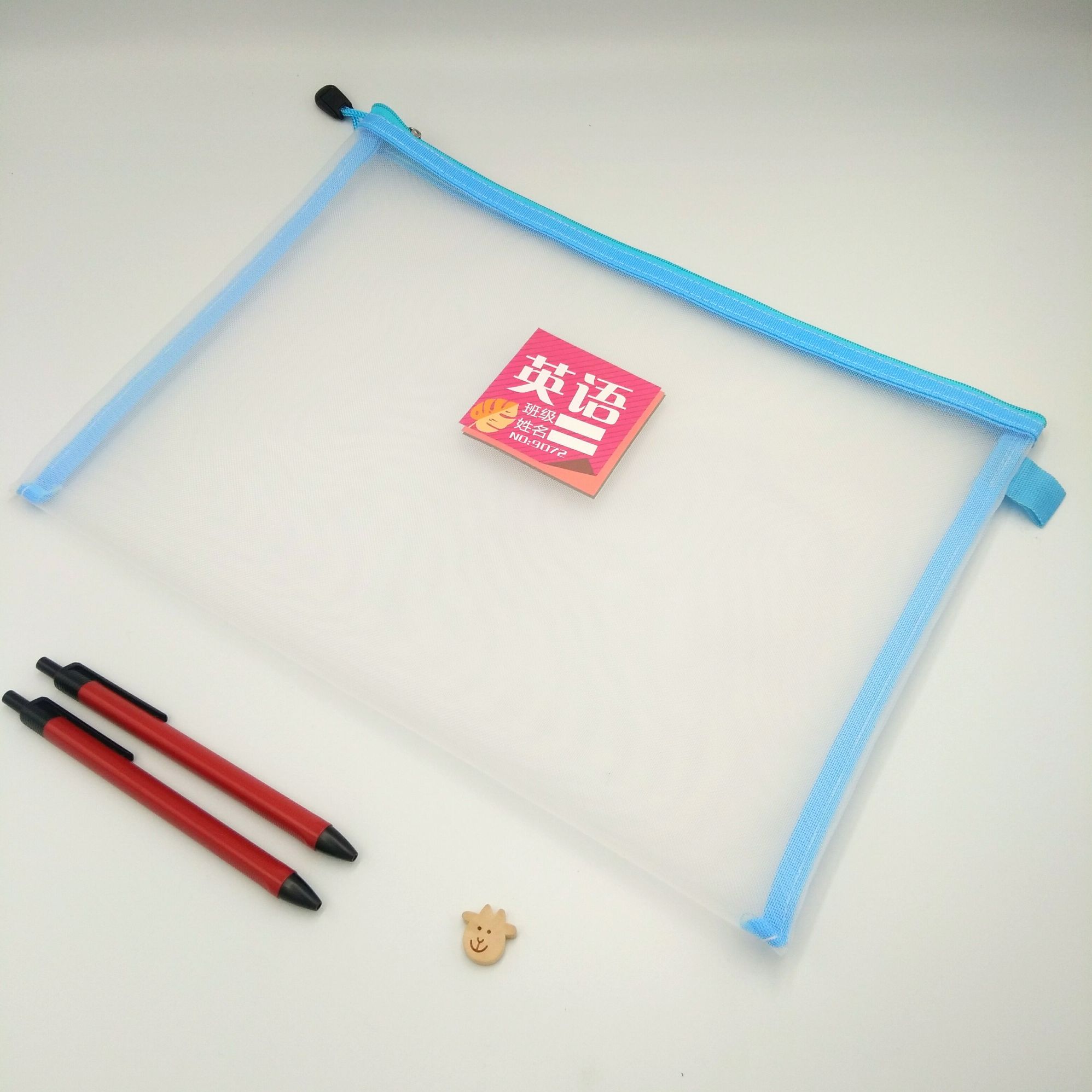 Subject classification bag self-produced and self-sold A4 student paper bag homework bag manufacturer direct net nylon bag Application Scenario