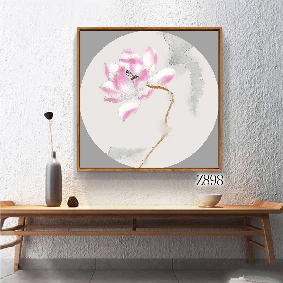 Chinese-style wood grain decorative paintings by famous artists from Yiwu details Picture