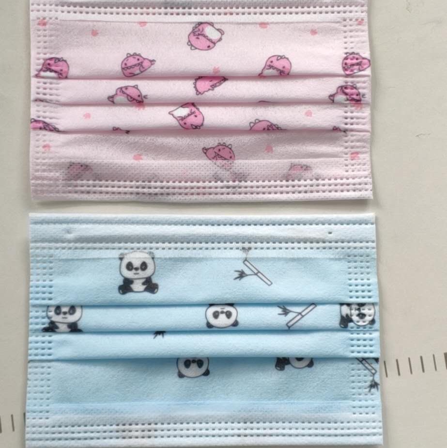 Children's Cartoon Printed Meltblown Cloth Mask Three Certificates Complete Ten Packs Of Safety And Health [Foreign Trade Only] Specification drawing