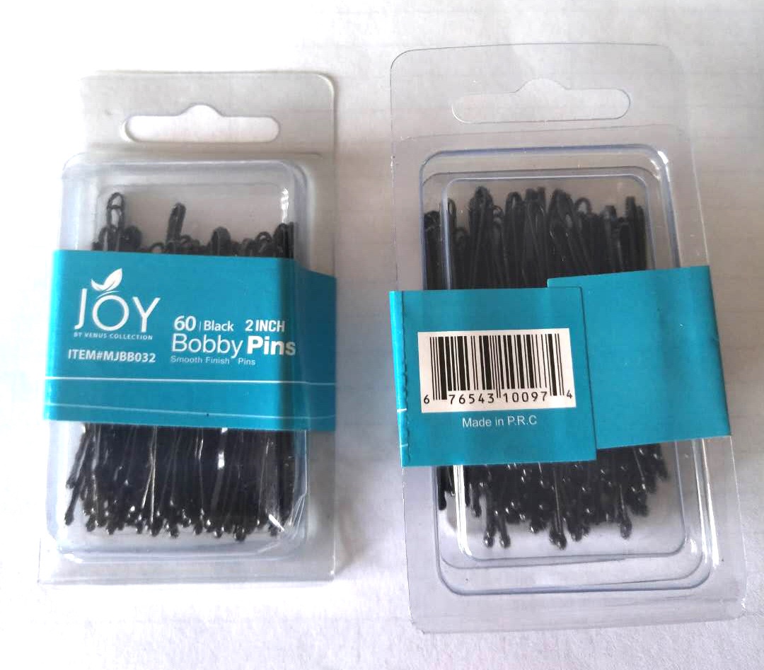 优质环保PVC盒装钢丝发夹 一字夹跨境专供 一带一路产品 国内市场