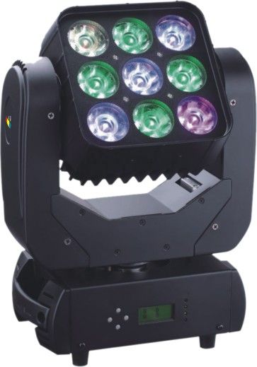 Nine LED oscillating distance array lights