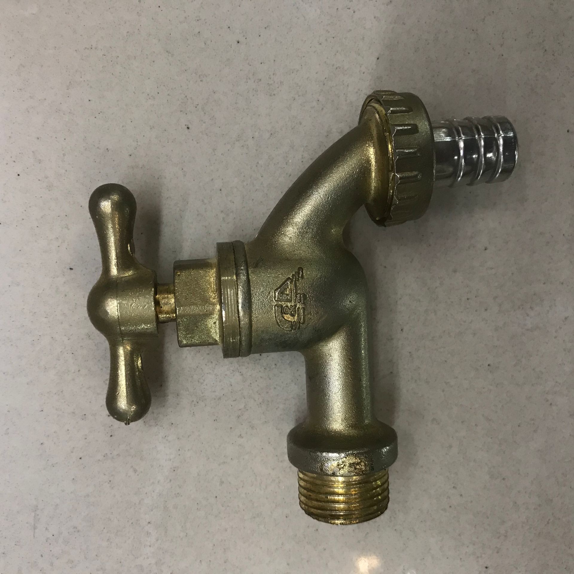 1/2 golden zinc faucet with interface