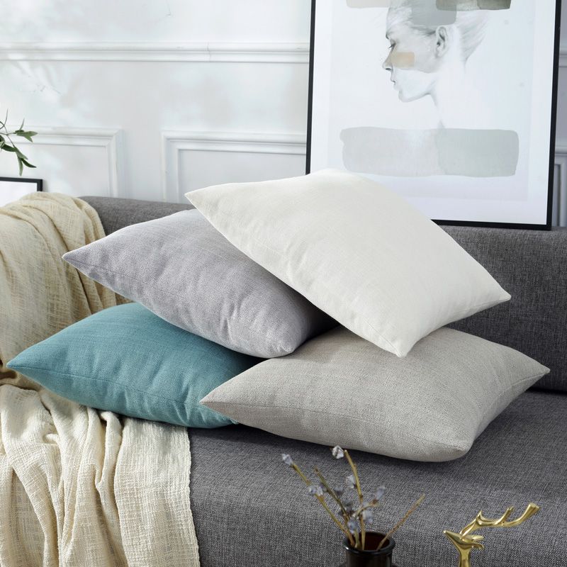 棉麻纯色抱枕现代简约沙发靠垫客厅床头靠枕详情图5