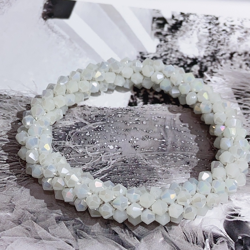 Crystal crochet necklace and bracelet Item Picture