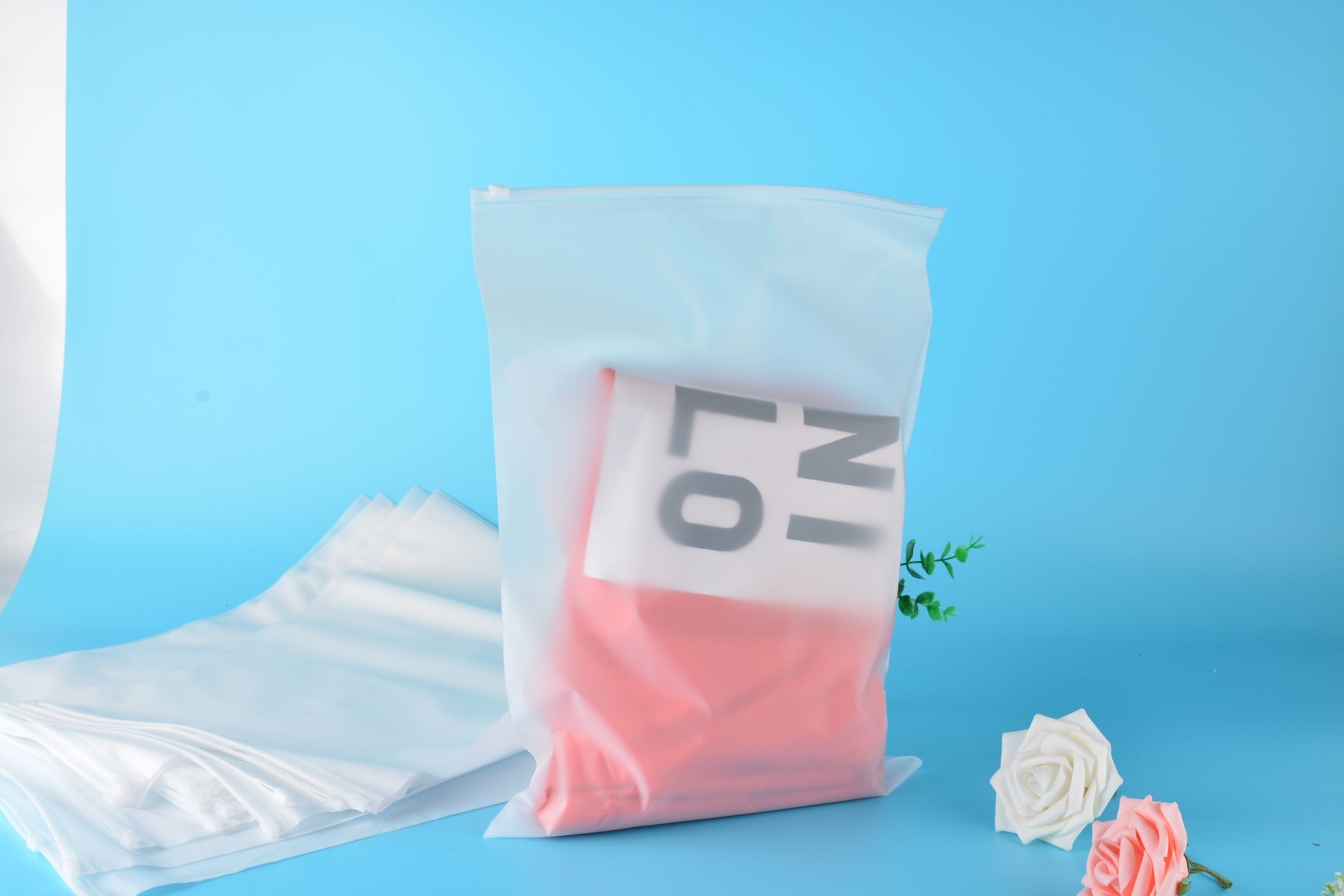 磨砂拉链袋服装袋  围巾袋等40*50详情图1