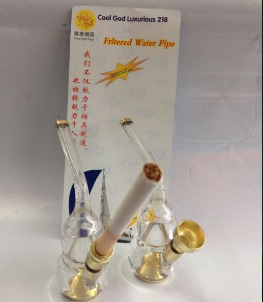 纯铜 水烟壶烧锅 水烟袋烟斗旱烟袋两用通用全套 似玻璃透明过滤详情图4