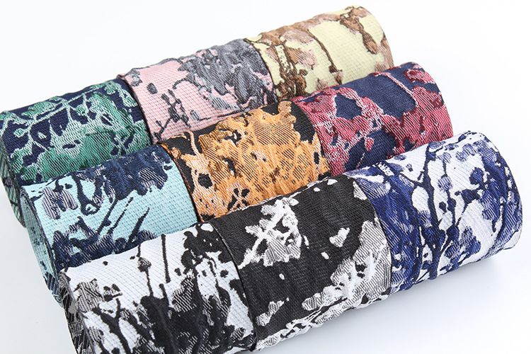 Korean ribbon single side floral jacquard with DIY handmade hair ornaments bow ribbon ink Chinese style ribbon