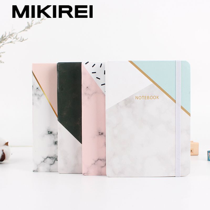MIKIREI博众文化办公文化纸品本册笔记本记事本 几何作业日记本硬面方格简约学生用品账笔记本详情图2