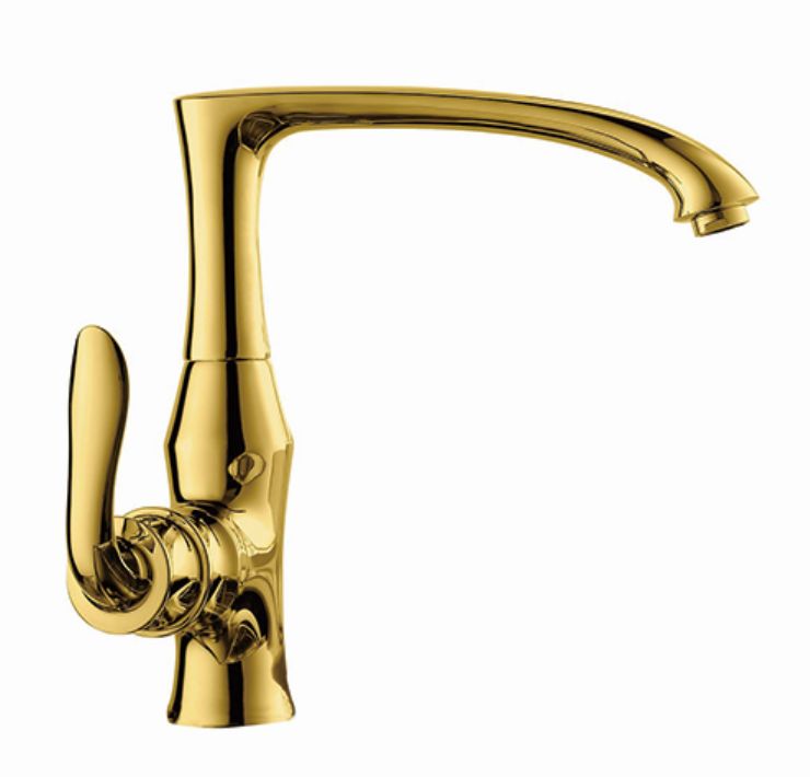 TC-1582 Kitchen faucet titanium gold