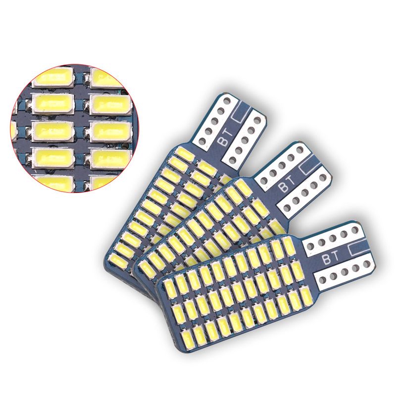 Car decoding LED W5W single-sided width indicator light, trunk light, license plate light T10 3014 33 light details Picture