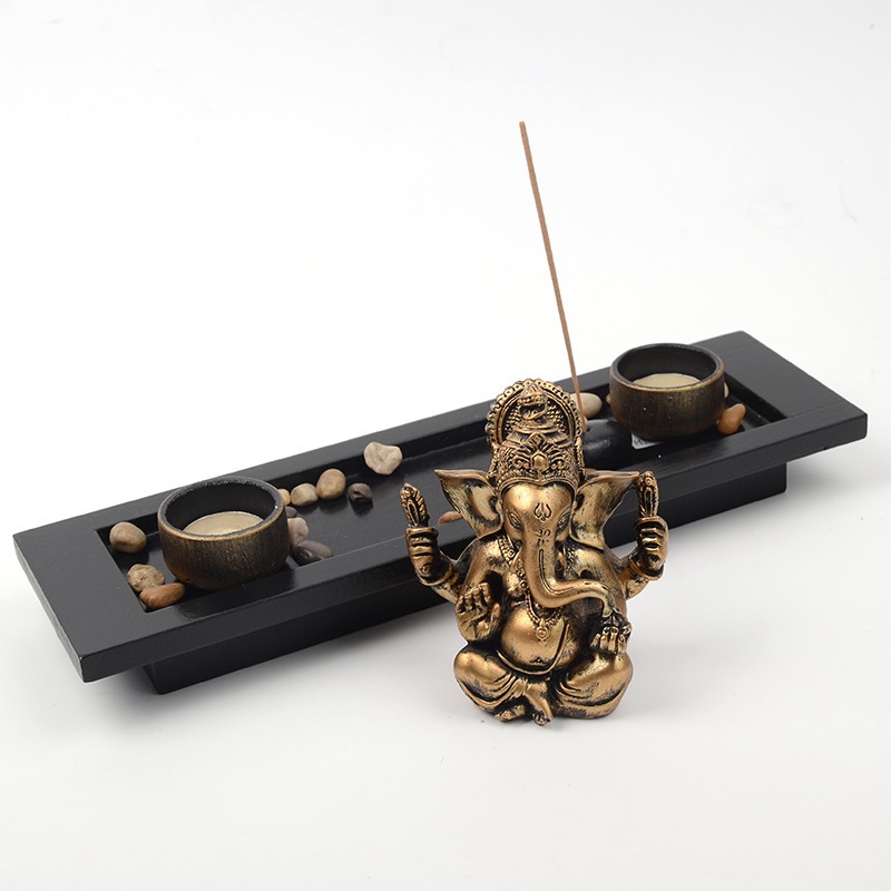 New Indian and Pakistani style elephant Trunk Buddha, God of Wealth, a great gift for good fortune, home decoration, and Thai restaurant ornaments Application Scenario