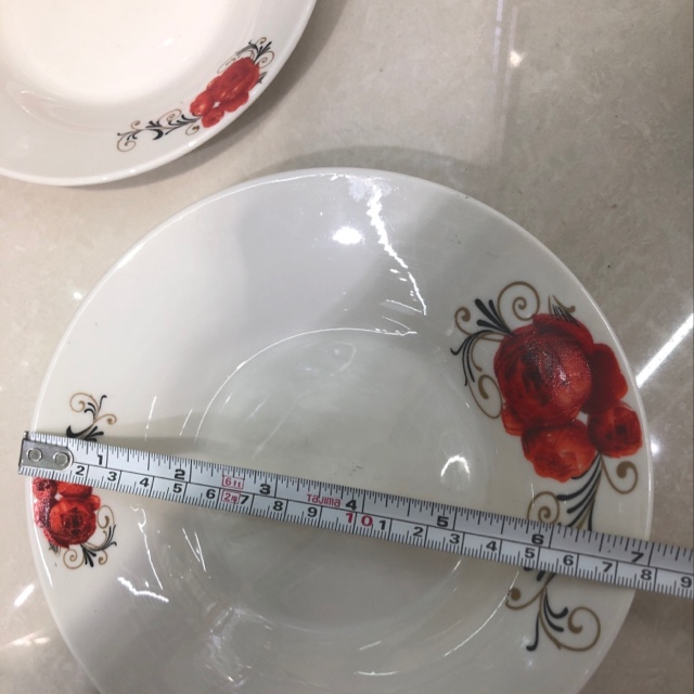 7-inch red flower ceramic plates, bowls and spoons! Special offer, inventory, factory direct sales, wholesale and retail, in stock, offline physical store. Consult before placing an order