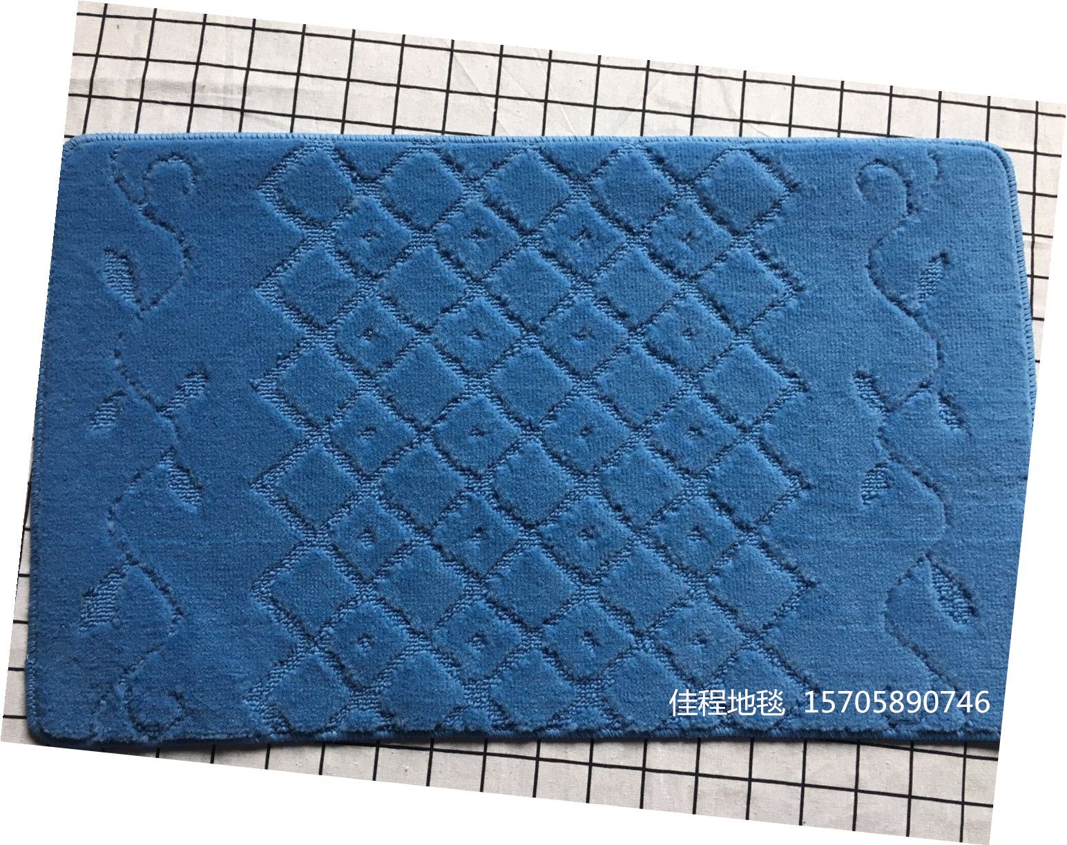 TPR single-color polypropylene jacquard floor mat, new anti-slip floor mat, entrance floor mat, anti-slip feet, single-color polypropylene floor mat Specification drawing