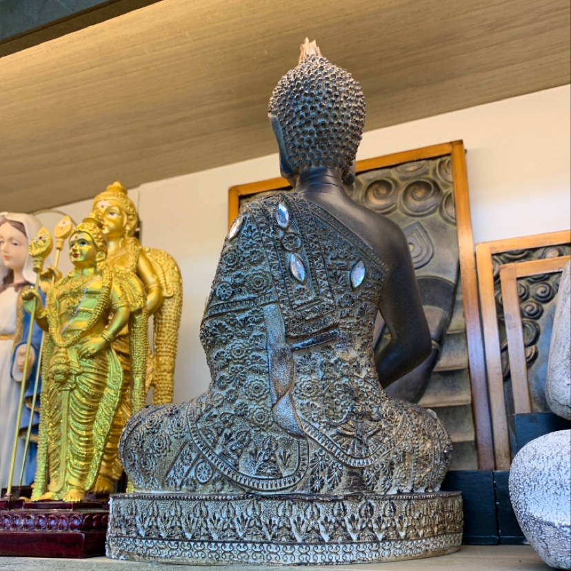 Buddha statue ornaments, handicrafts, candlestick ornaments, creative home decorations, diamond-encrusted Thai imported Buddha statue decorative stands undefined