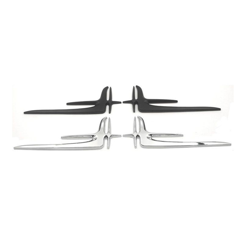 New C-class E-class Mercedes extended version car logo modified side logo dart leaf plate decoration thumbnail