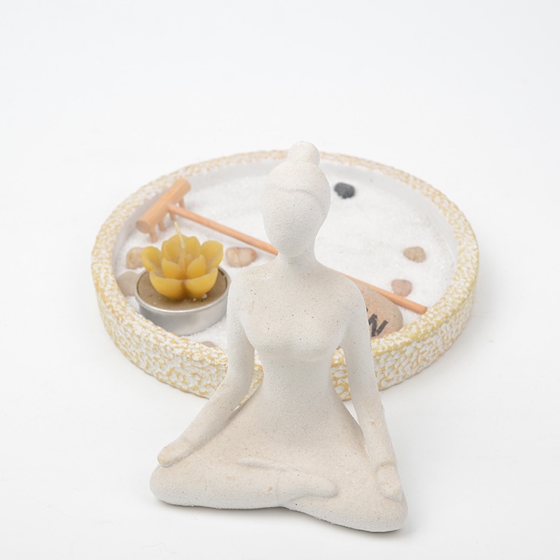 Wholesale of creative yoga figures, home room decorations, display Windows, sand tables, handicrafts and ornaments Application Scenario