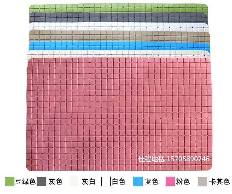 New best-selling square anti-slip bathroom mat, square foot mat, bathtub mat, pvc anti-slip mat, small square anti-slip bathroom mat details Picture