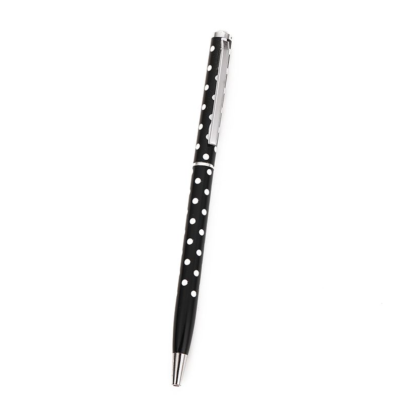 Polka dot rotating advertising gift metal ballpoint pen, business signature pen