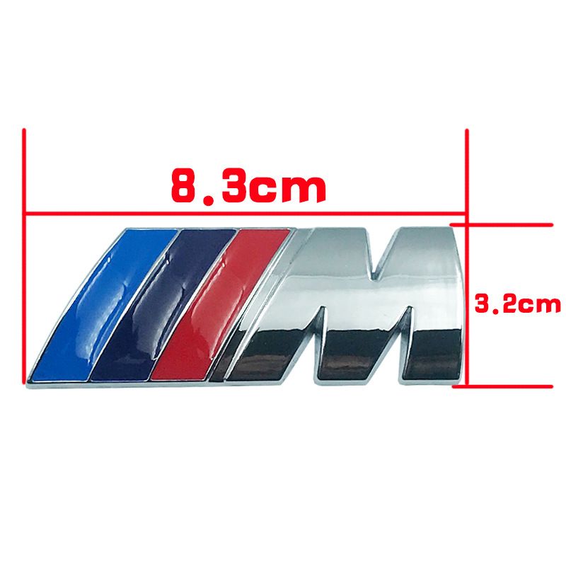 适用于宝马M车标贴标志5系M3 M5 X1M X3M X5M X6金属车贴后尾标详情1