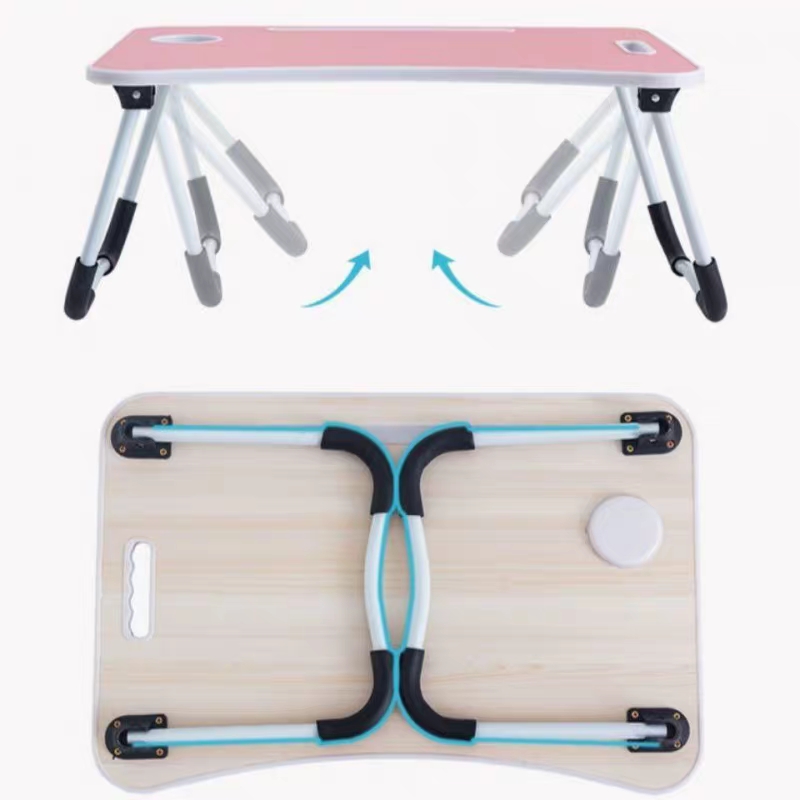 Bed desk, laptop, foldable small table for student dormitories, lazy desk, children's writing desk details Picture
