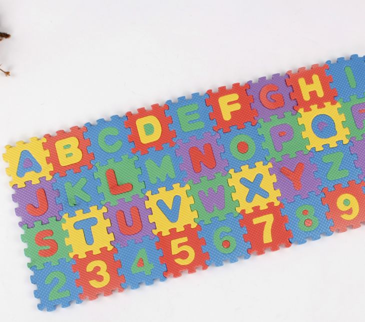 儿童数字字母拼板eva泡沫拼图玩具益智玩具拼图儿童拼图厂家直销详情图2