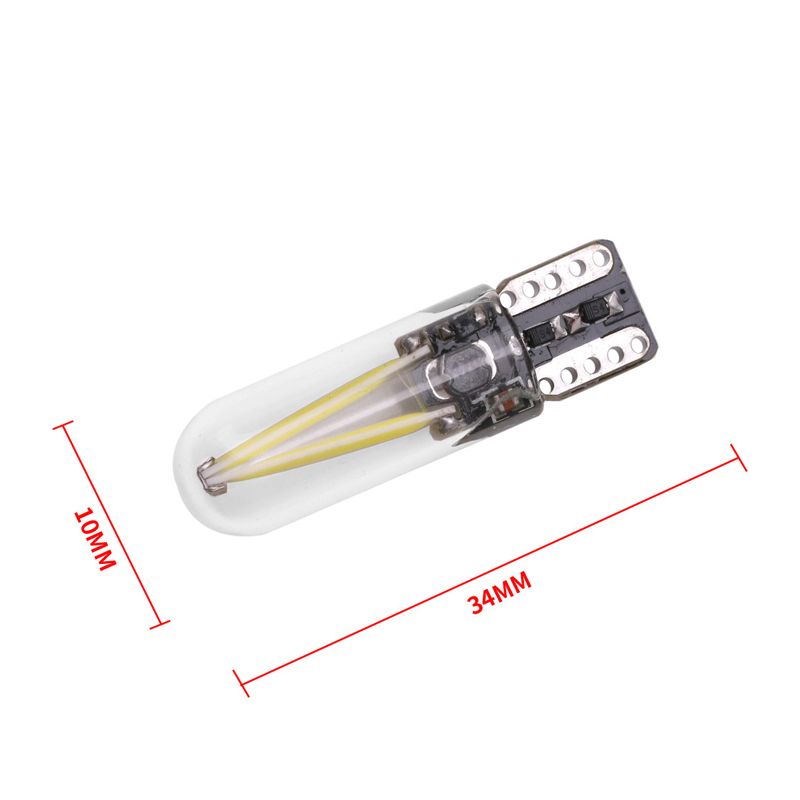 The new T10 COB filament glass width indicator light for automobiles is a bestseller in foreign trade Specification image
