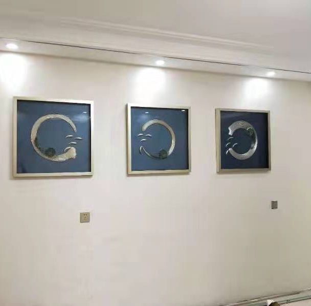 爆款装饰画挂画木雕实物立体画客厅餐厅
