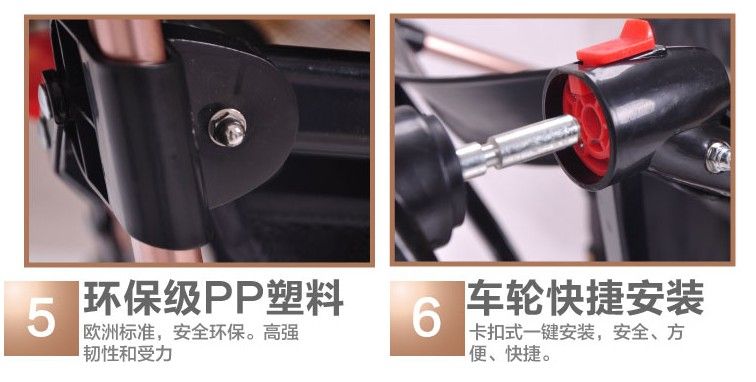 儿童手推车加大加宽版婴儿车可躺可坐童车详情图10