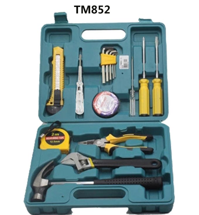 TM五金工具箱 多功能家用手提式盒装工具 赠品车载套装 厂家直销详情图2