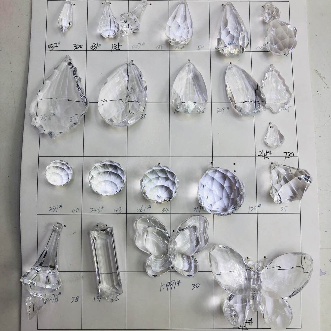 Manufacturers direct Acrylic lighting accessories curtain accessories shisha accessories