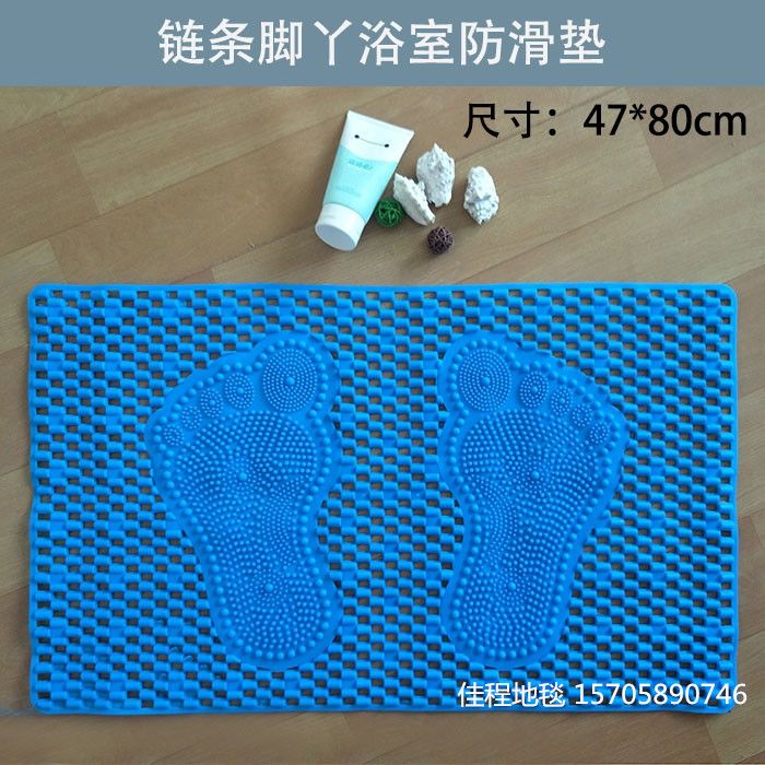 New anti-slip bathroom mat chain foot mat, bathtub anti-slip mat, pvc floor mat, door mat, pvc foot mat details Picture