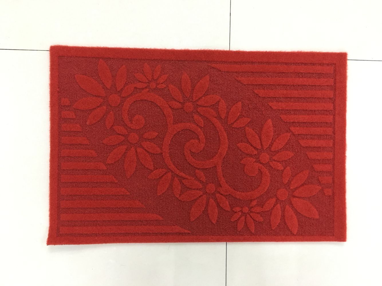 TPR bottom laser engraved floor mat, anti-slip foot mat, engraved rubbing mat, engraved door mat for foreign trade Specification drawing