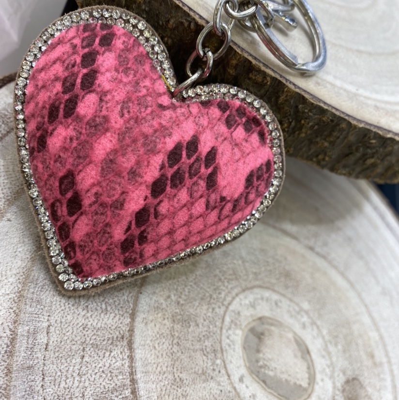 野心“少女心”蛇皮钥匙扣