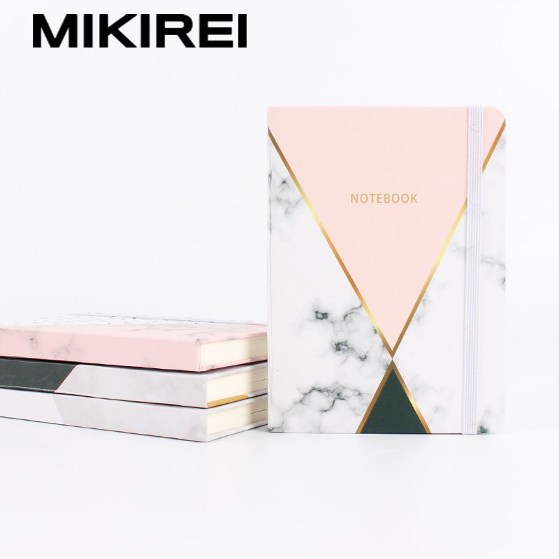 MIKIREI博众文化办公文化纸品本册笔记本记事本 几何作业日记本硬面方格简约学生用品账笔记本