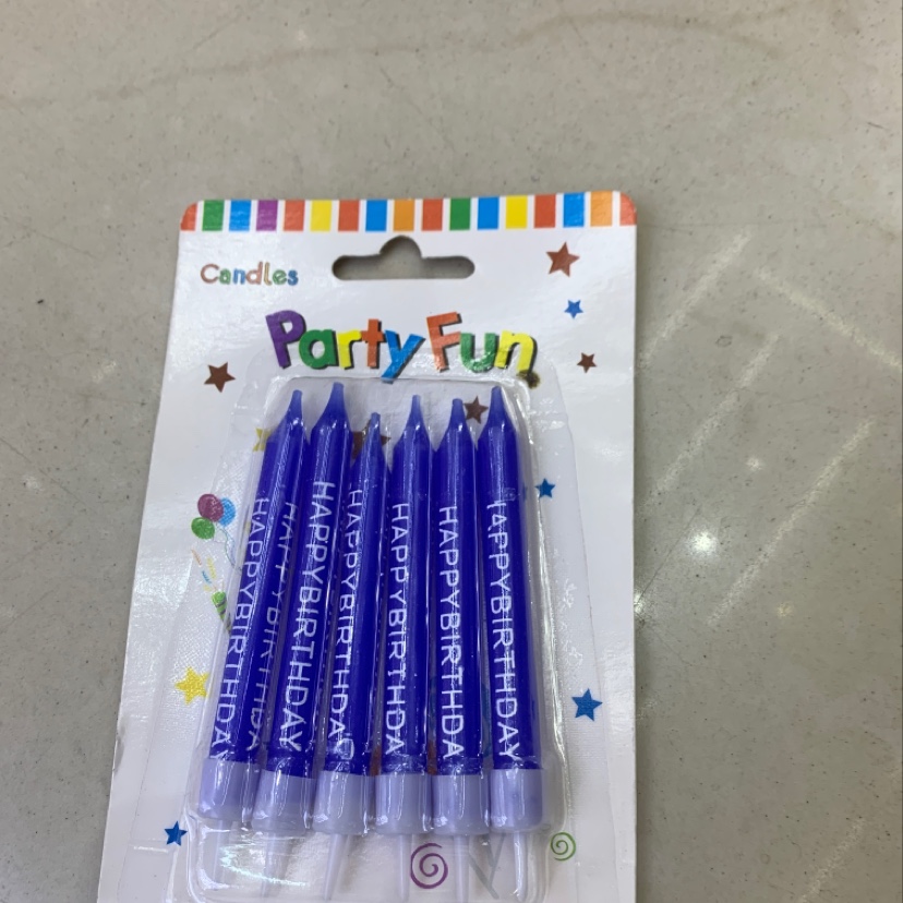 Wholesale of rough candles, birthday candles and party decorations