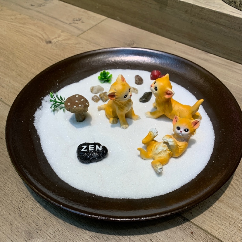 Zen-themed sand table animal-shaped ornaments, mini garden ornaments