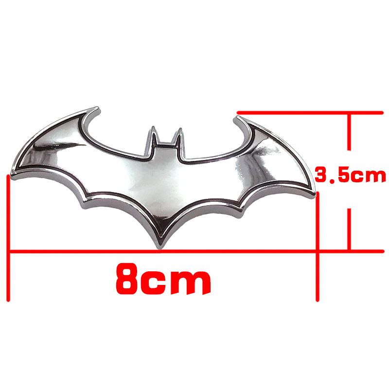 汽车3D金属车贴个性蝙蝠车标划痕改装车身金属个性蝙蝠车标车身贴详情1