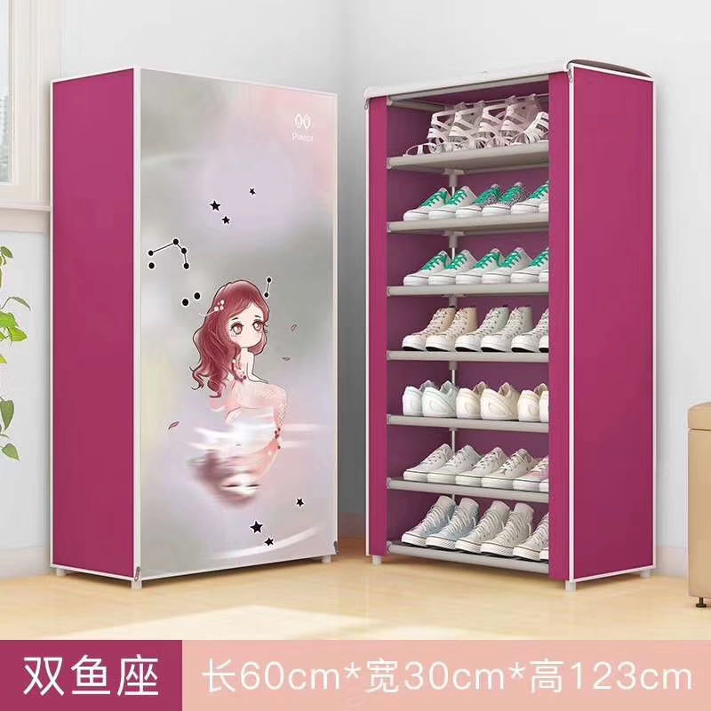 鞋架简易鞋柜家用门口多层防尘经济型宿舍鞋架子收纳神器室内好看详情图1