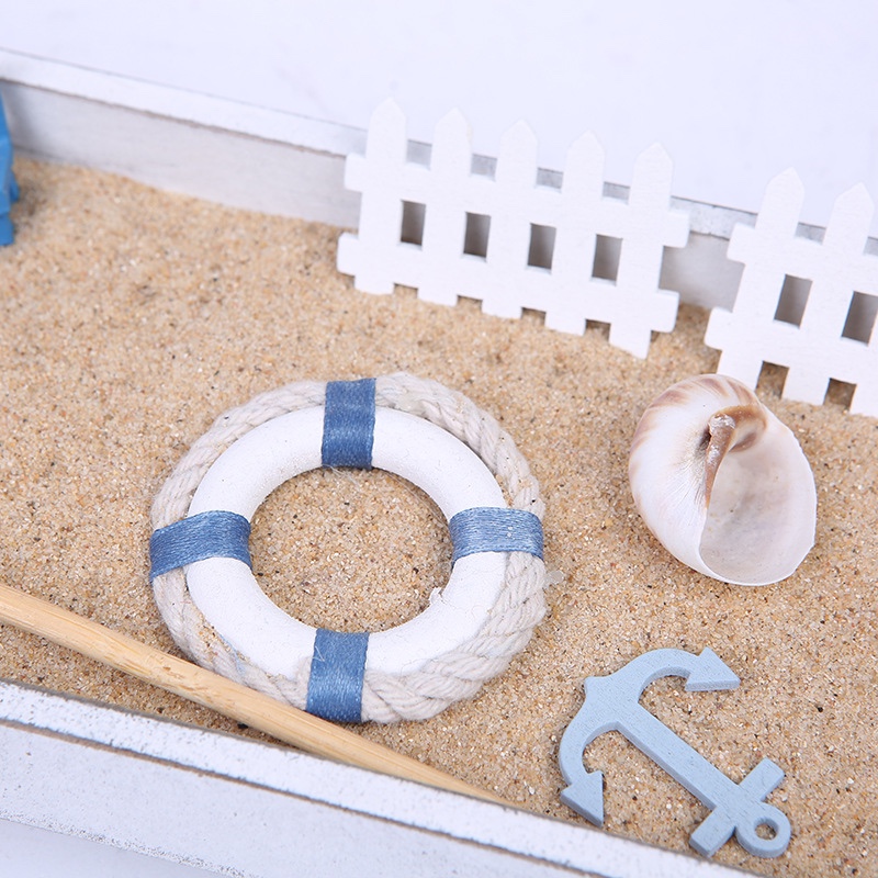 Accesorios de escritorio creativos artesanías de resina mini beach home display artesanía minimalista regalos al por mayor Specification image