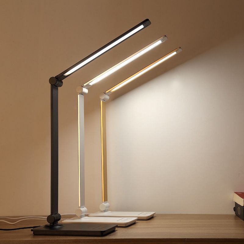 Led eye protection lamp foldable charging reading lamp Dormitory bedside lamp wireless charging learning lamp USB Specification drawing