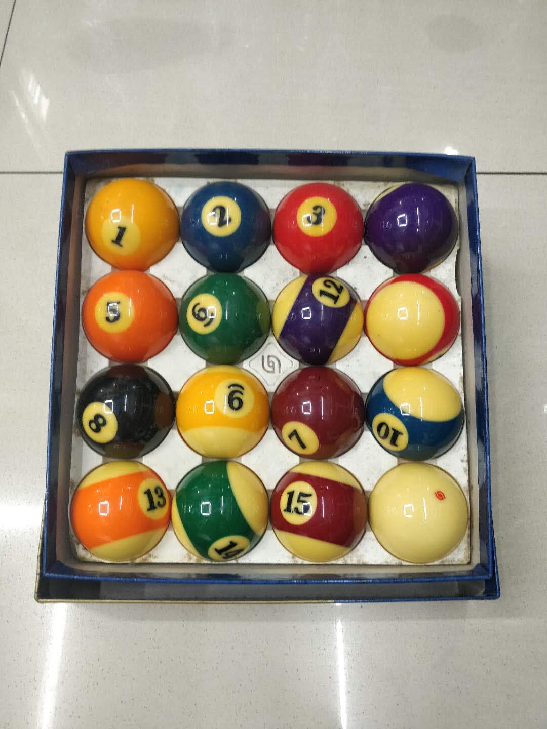 台球 桌球 美式台球子 中式台球 雅乐美 蓝盒图