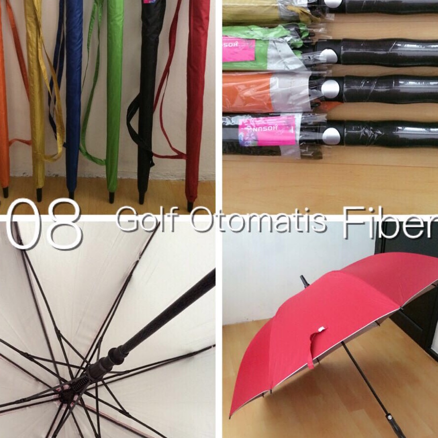 758K Fiber Silver Glue Umbrella