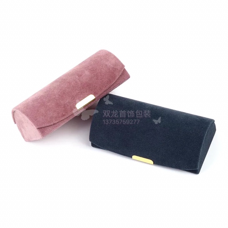 Korean-style jewelry box, high-end pelleted velvet travel portable jewelry storage bag, bracelet, stud and accessory storage box Specification image