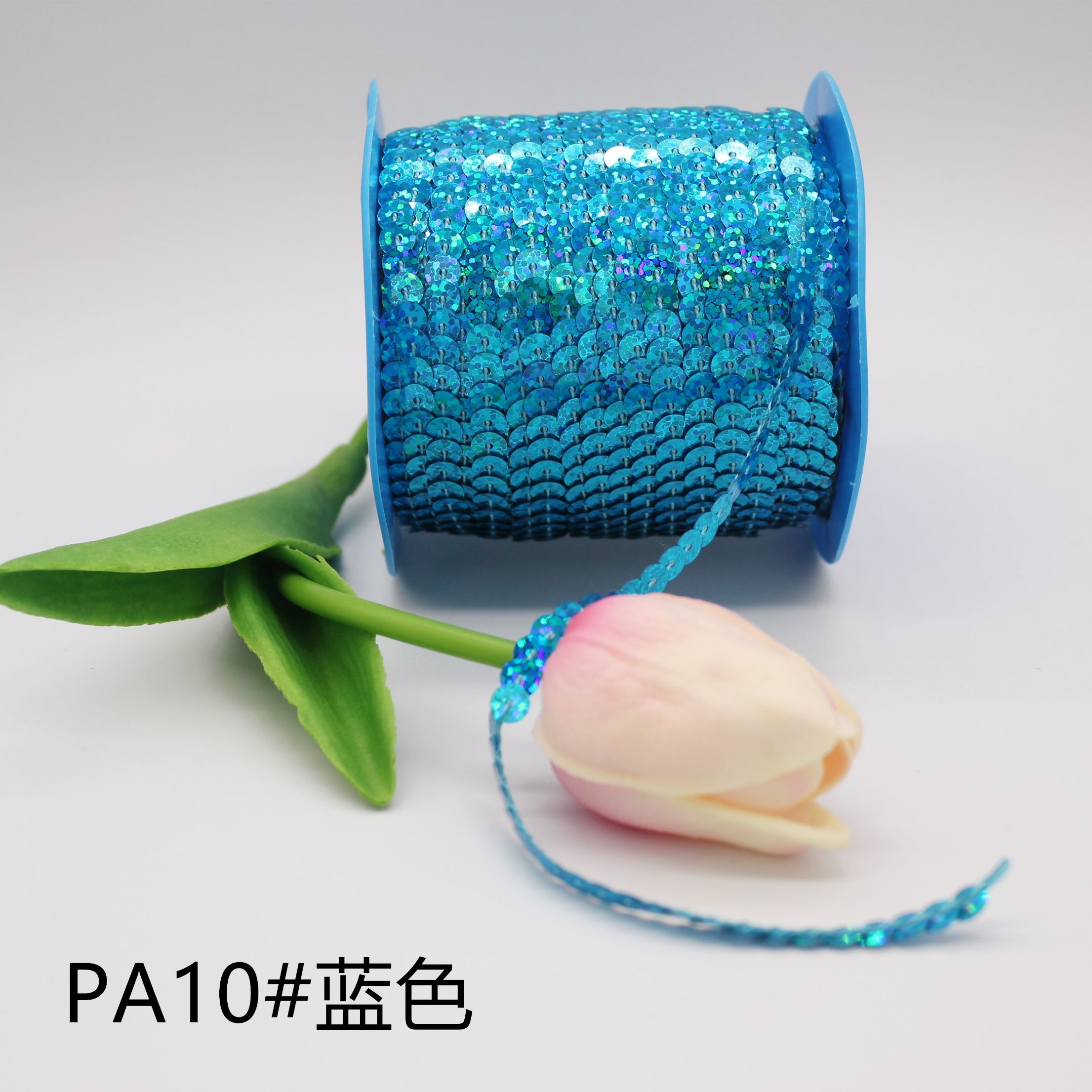 厂家直销环保镭射连线亮片 演出服装饰亮片 不破裂 现货款详情图5