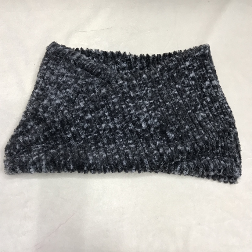 拉链花提花仿毛围巾围脖小兔毛围巾女韩版围巾细节图