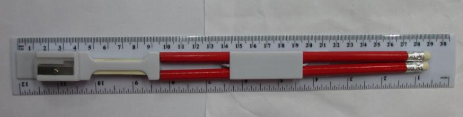 30CM铅笔直尺4件套.适用于学生绘图用的详情1