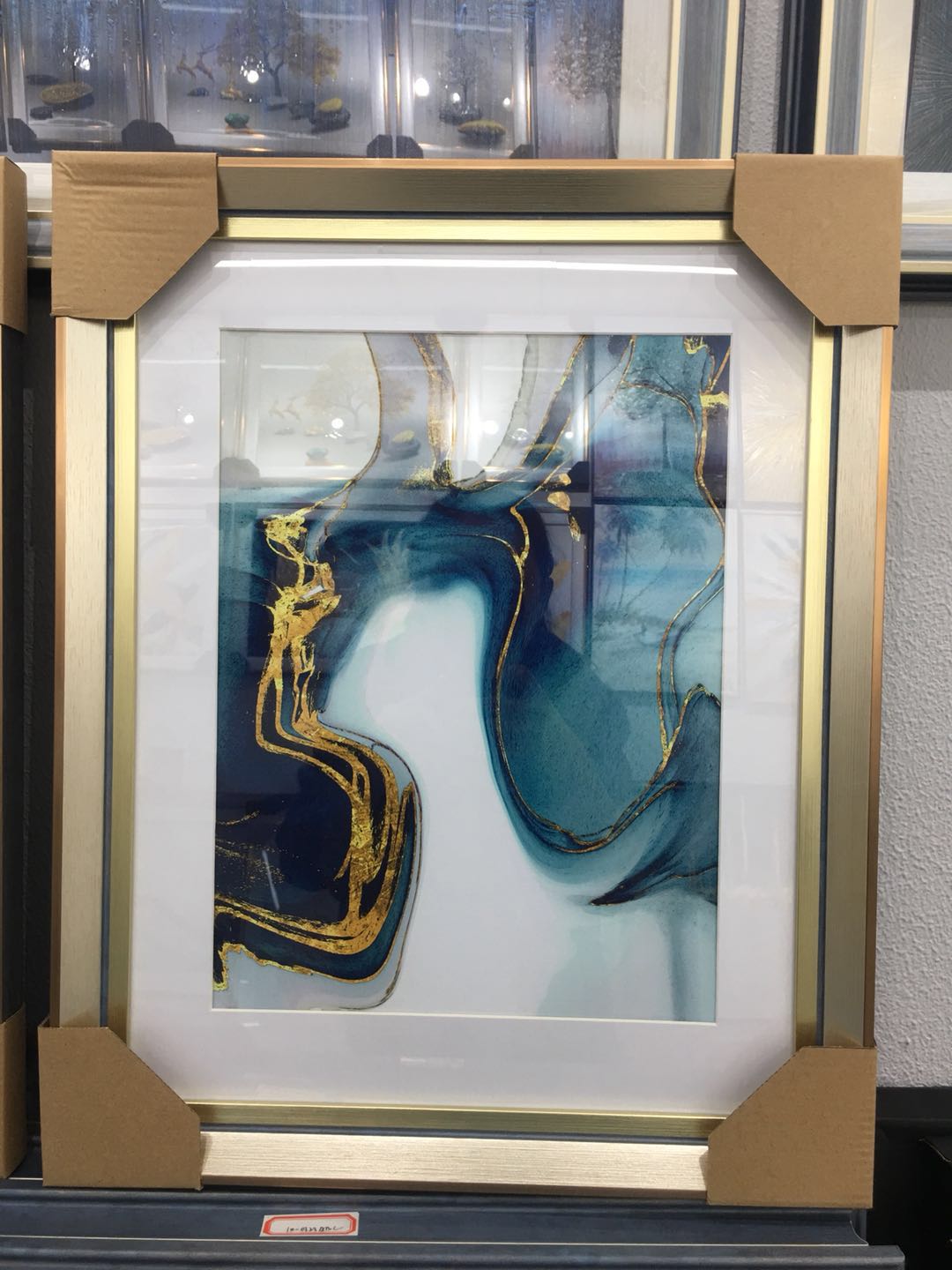 Modern Light Luxury Decorative Painting Living Room Sofa Background Painting Wall Painting Hanging Painting Triplet Specification drawing