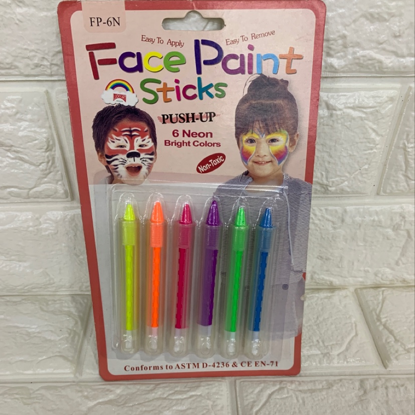 Fluorescent face color, Halloween paint, oil paint