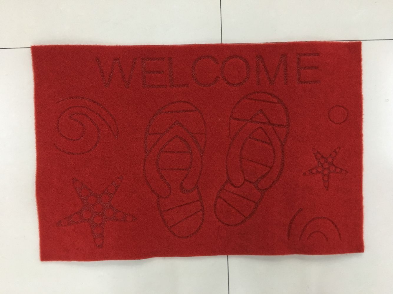 TPR bottom laser engraved floor mat, anti-slip foot mat, engraved rubbing mat, engraved door mat for foreign trade Application Scenario