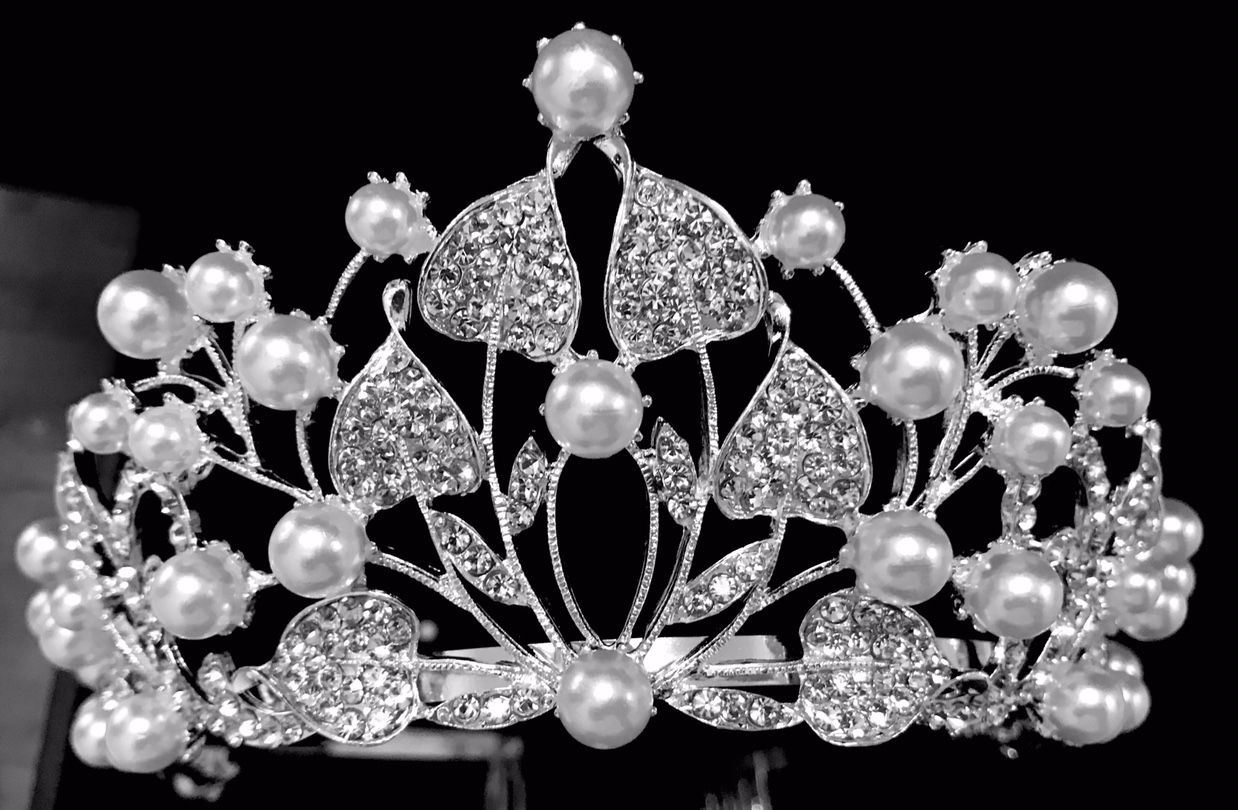 新娘头饰合金水钻仿珍珠皇冠